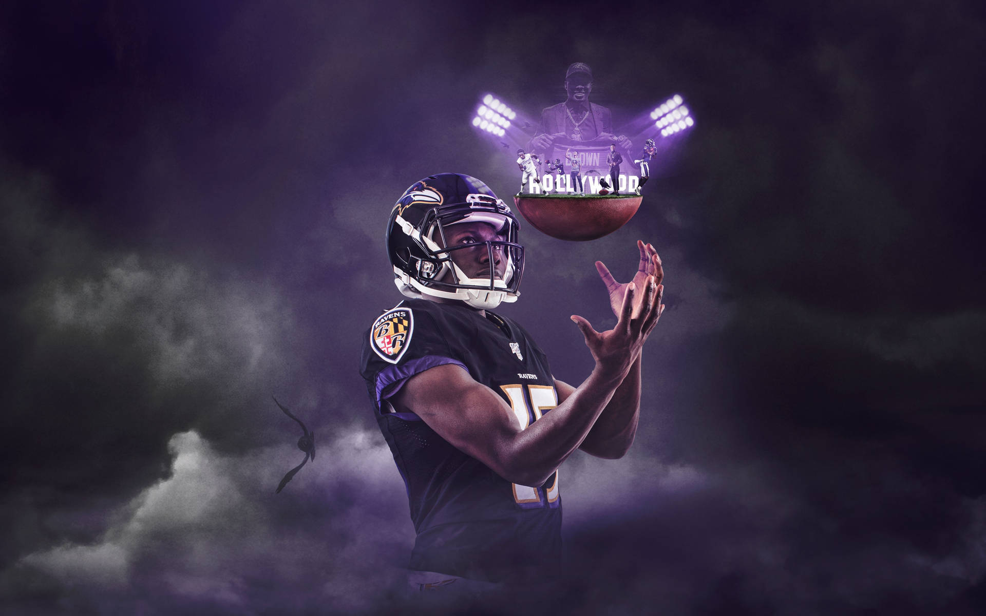 Baltimore Ravens Hollywood Ball Poster Wallpaper
