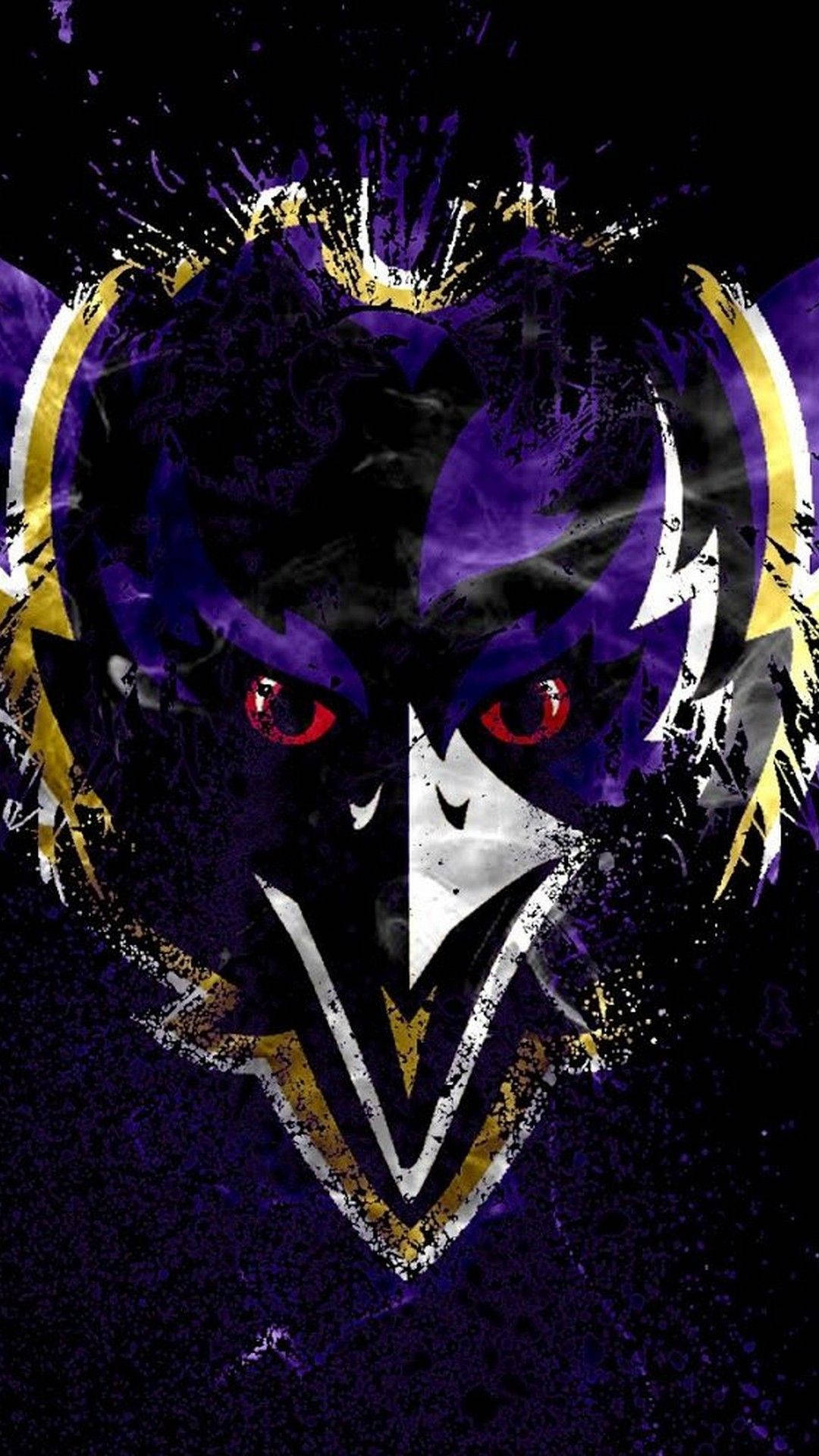 Tag dit Baltimore Ravens fandom med dig overalt med et officielt hold tema iPhone baggrundsbillede! Wallpaper