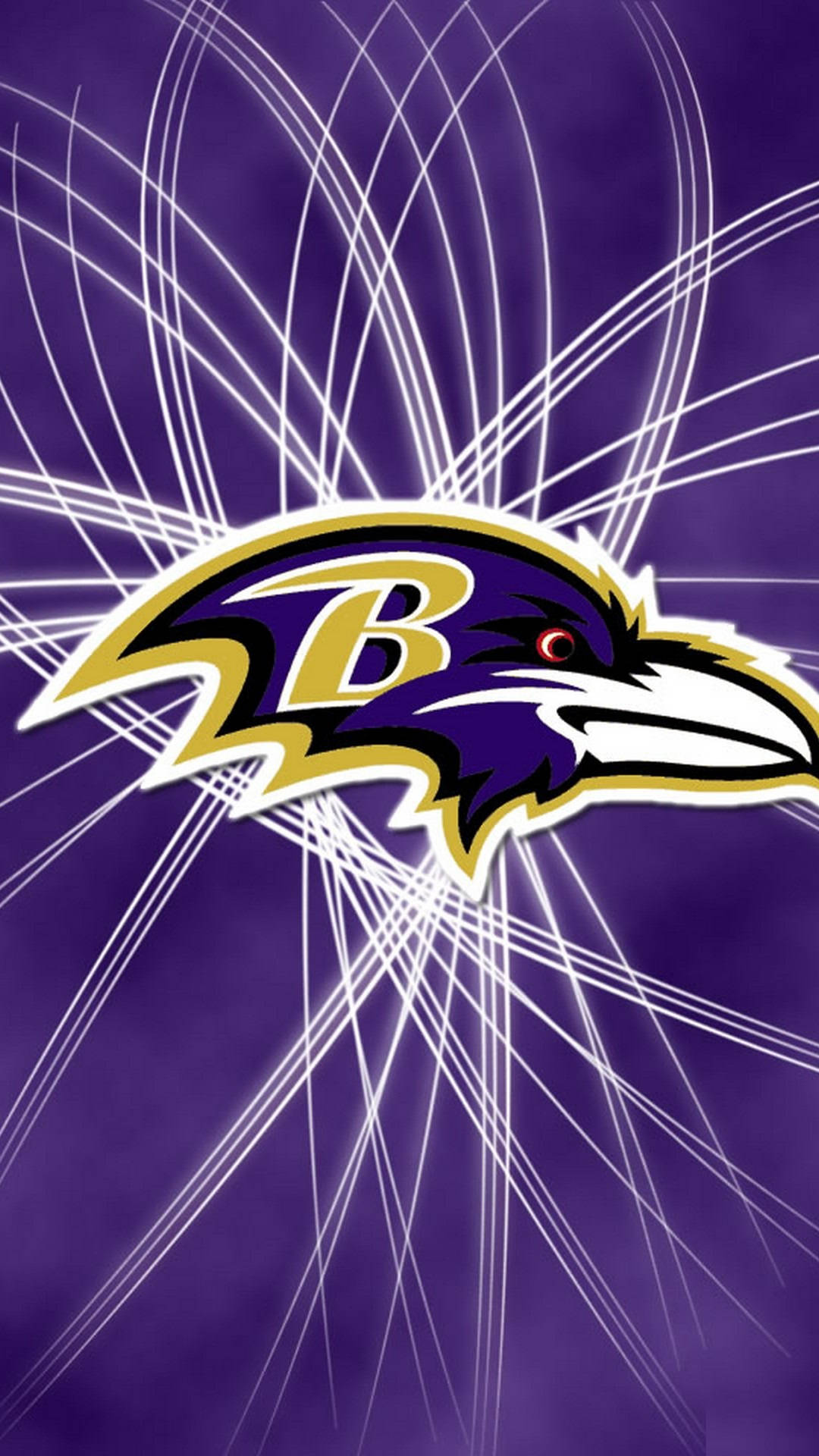 Download Baltimore Ravens Logo Purple Cityscape Wallpaper