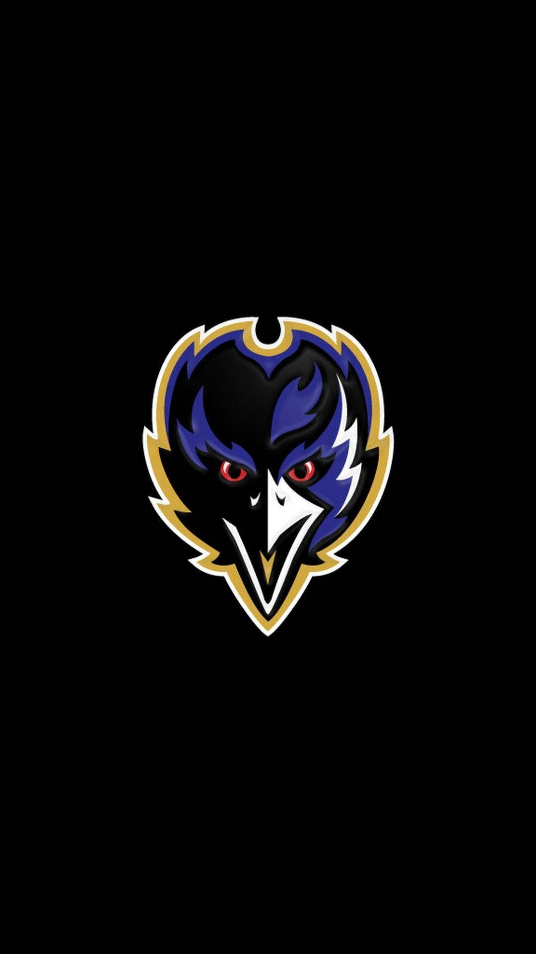 Baltimore Ravens Logo In Black Iphone Wallpaper