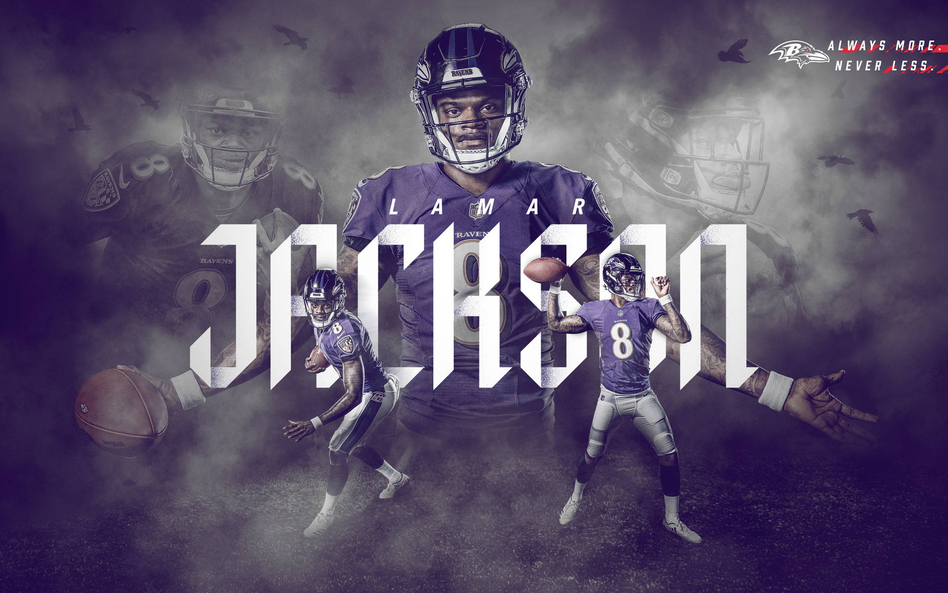 Baltimore Ravens Jackson Poster Wallpaper