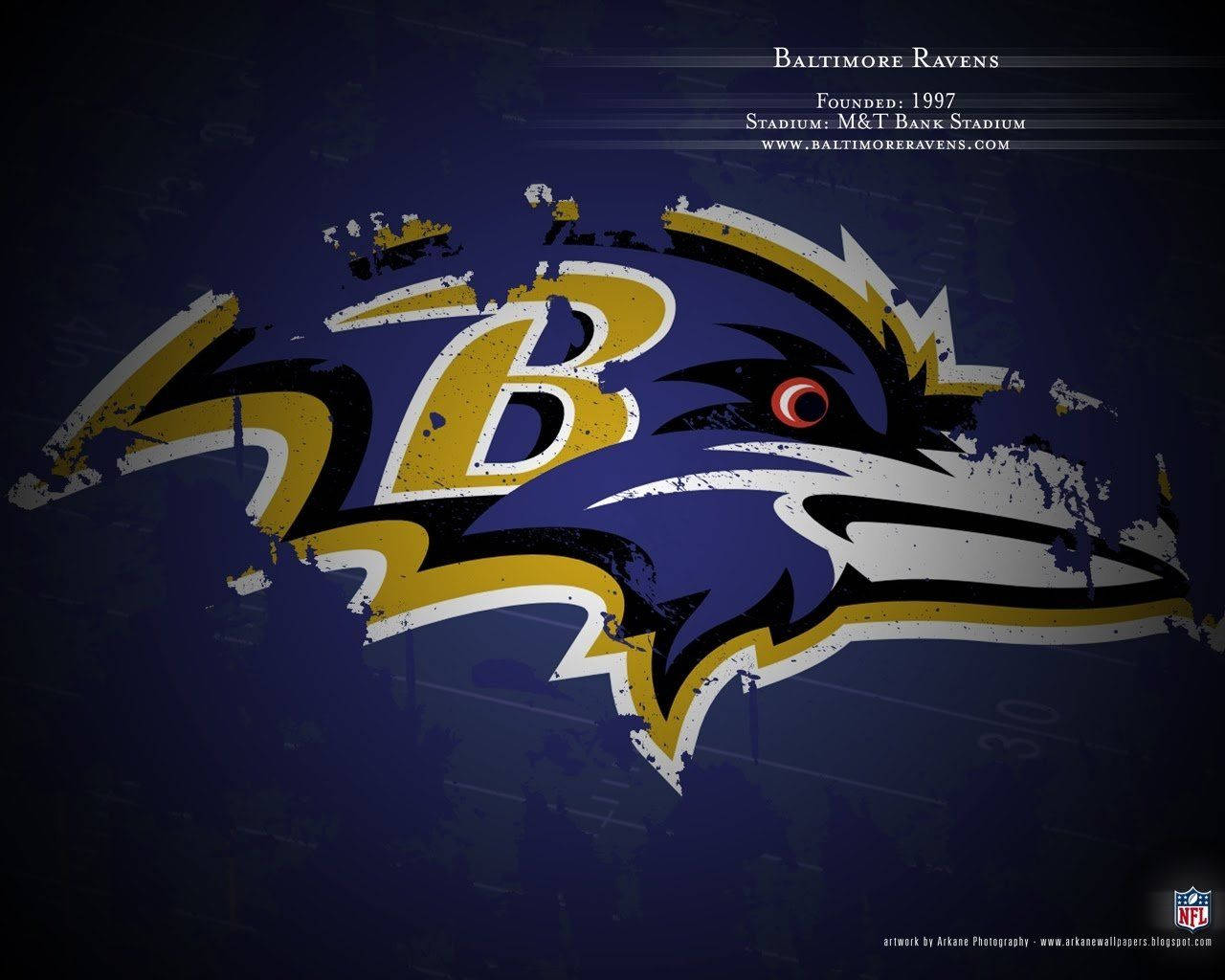 Baltimore Ravens Nfl Logo Abstract Art
