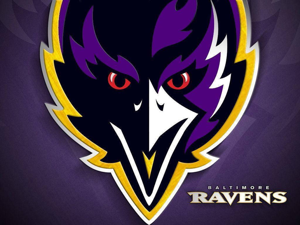 Logodella Squadra Dei Baltimore Ravens Della Nfl. Sfondo