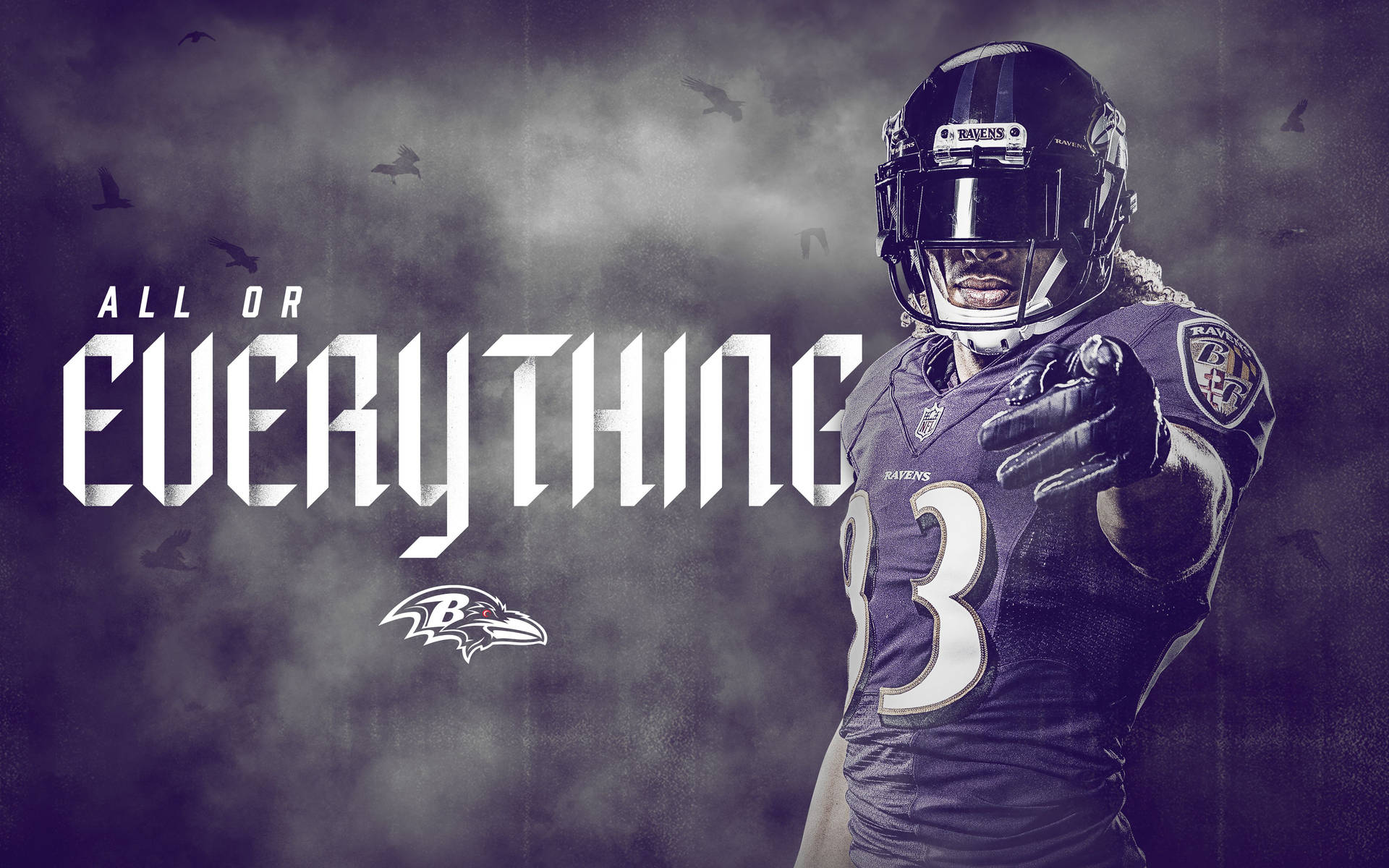 Baltimore Ravens Poster Slogan Wallpaper