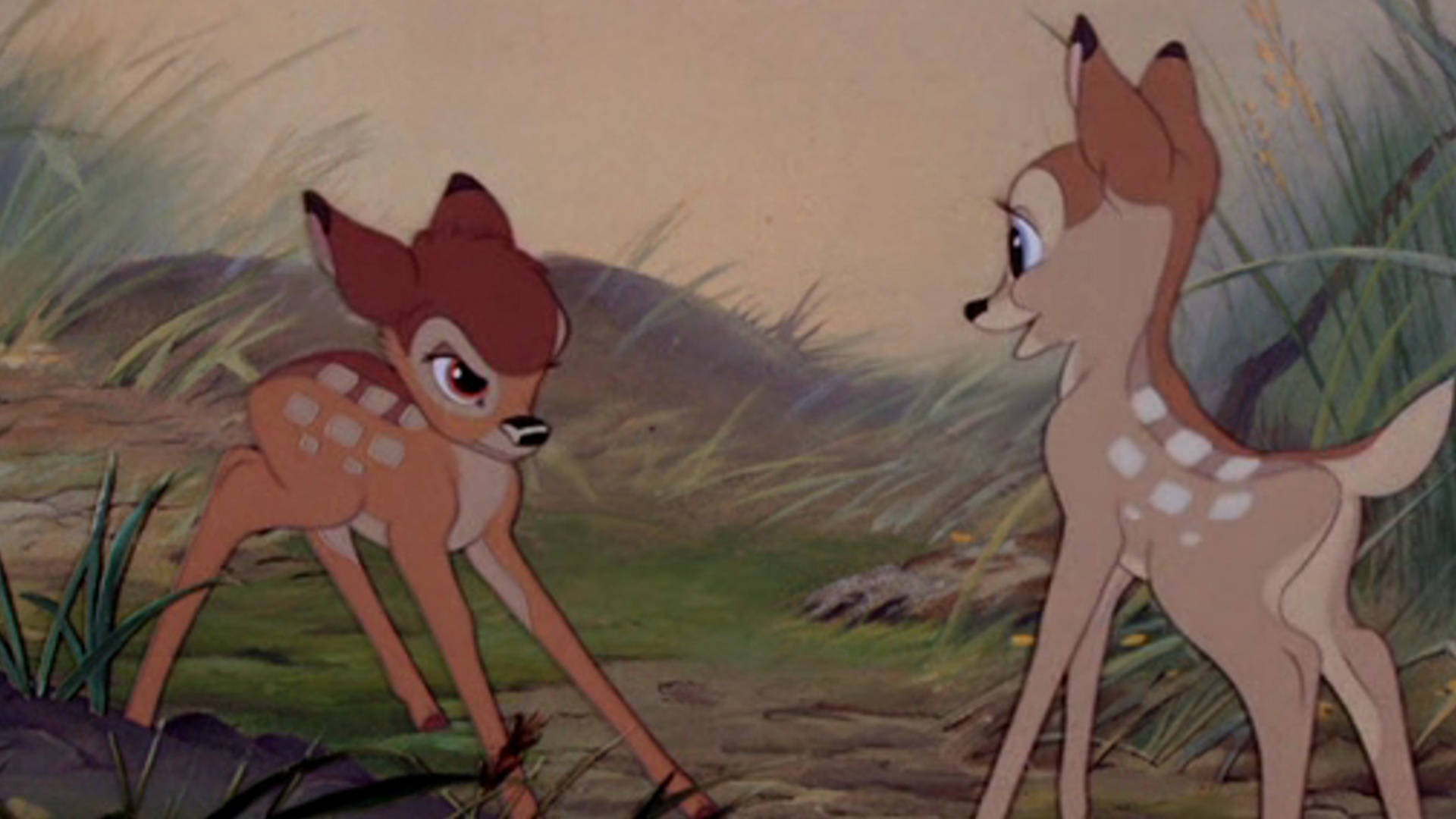 Bambi And Faline In The Forest