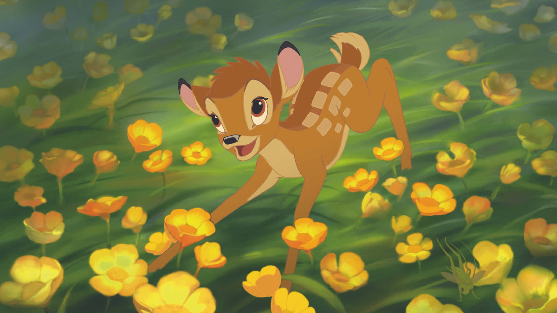 Enklassisk Disney-ögonblick Med Bambi Och Tjockisar.