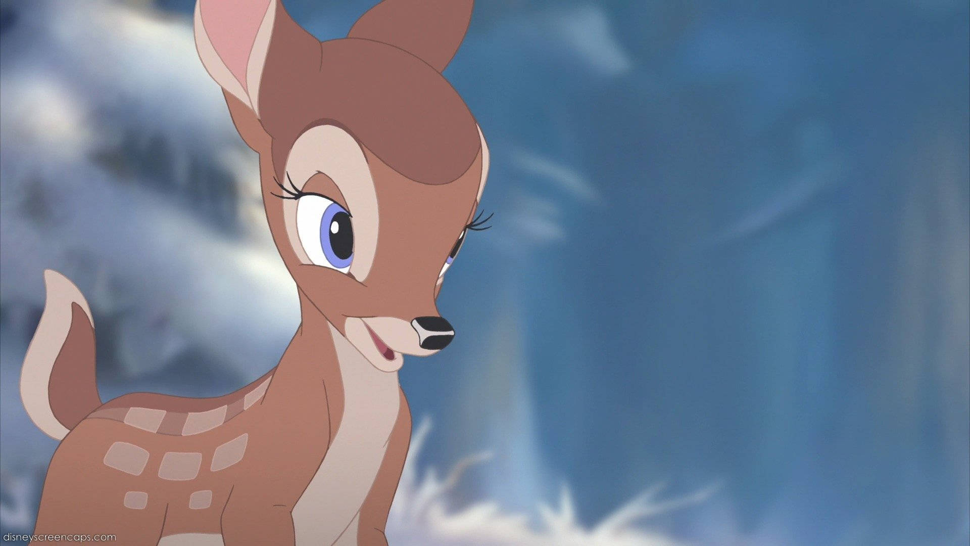 Bambi In Blue Background