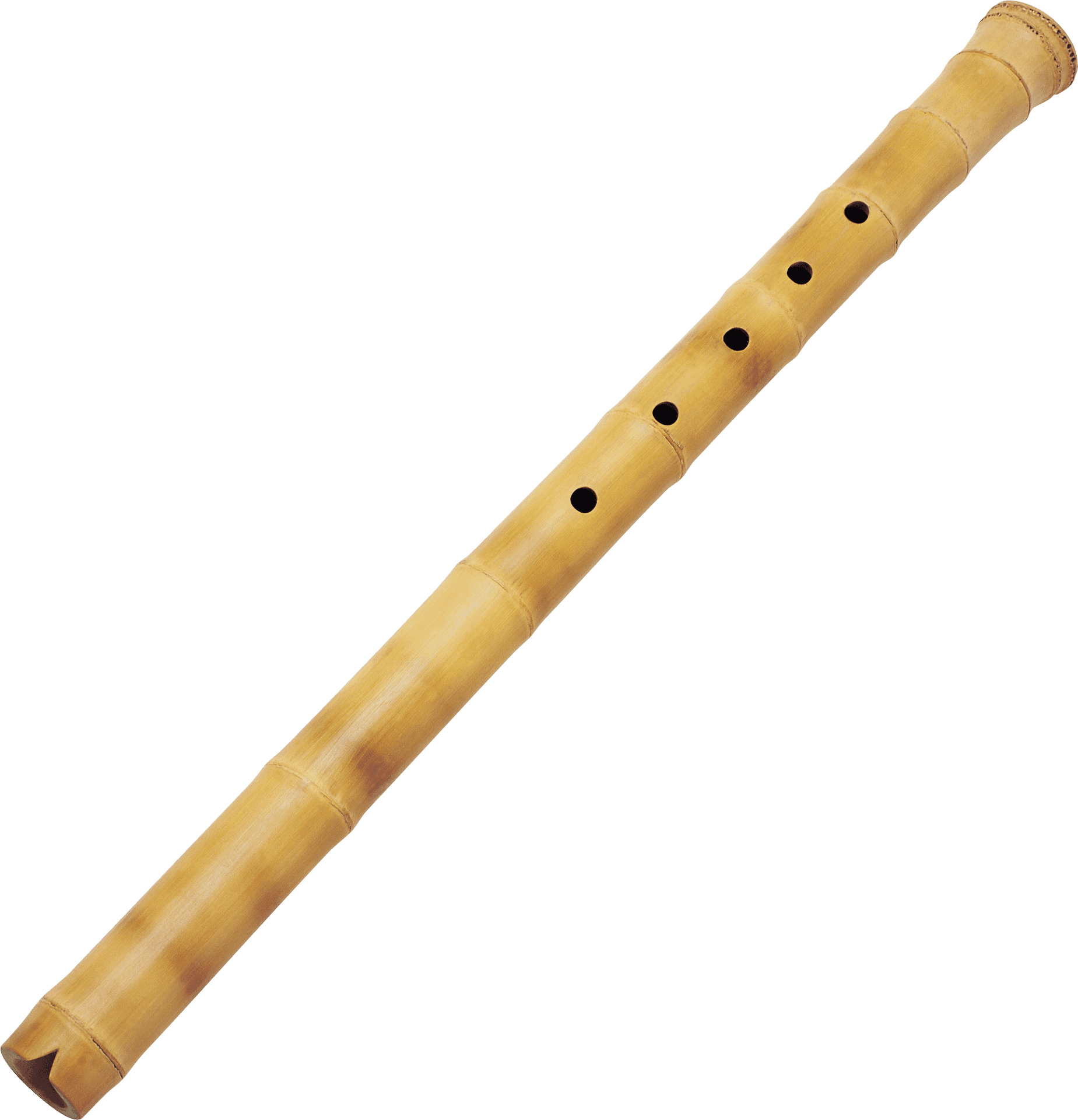 Bamboo Flute Isolated PNG