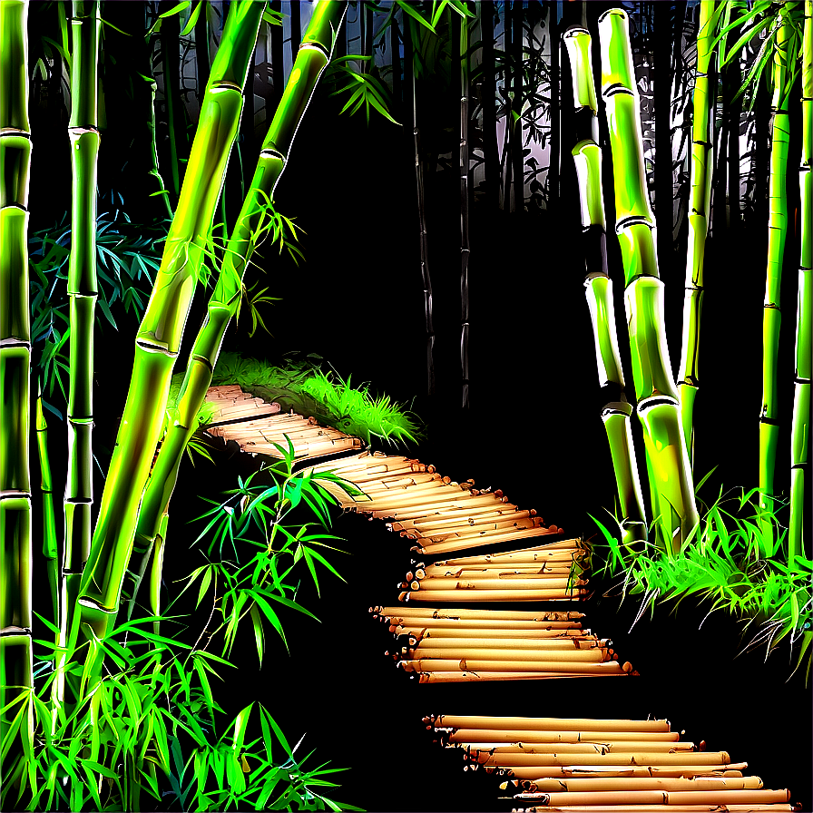 Bamboo Forest Path Png Quv3 PNG
