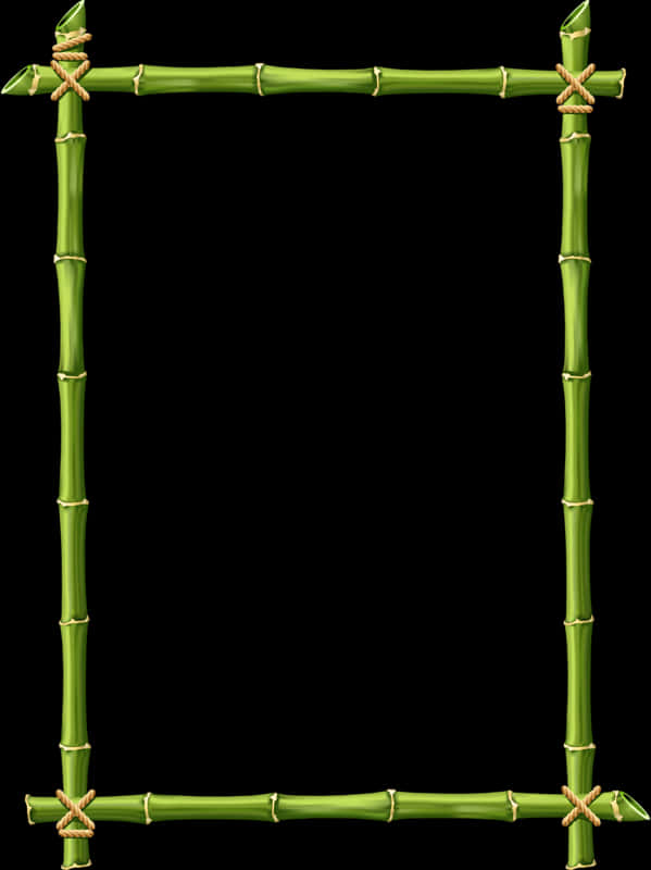 Bamboo Frame Border PNG