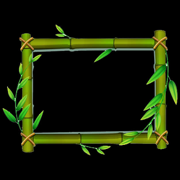 Bamboo Frame Graphic PNG