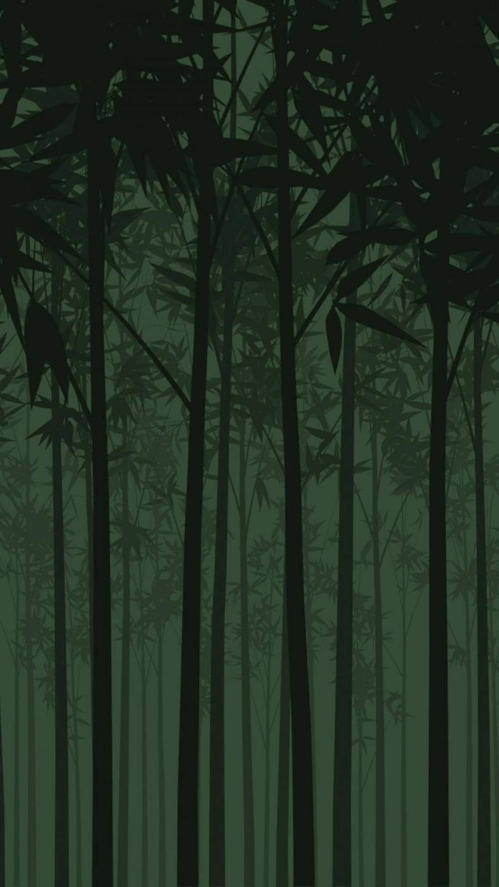 Artede Silueta De Bambú Para Iphone. Fondo de pantalla