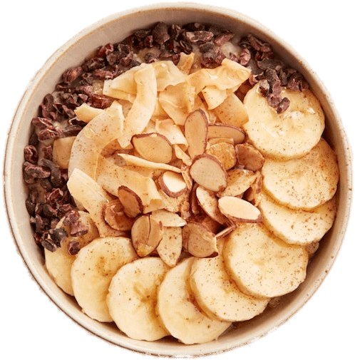 Banana Almond Oatmeal Bowl PNG