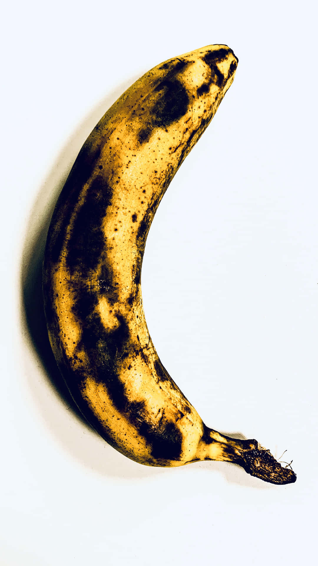 Frischeund Reife Banane Vor Einem Strukturierten Hintergrund