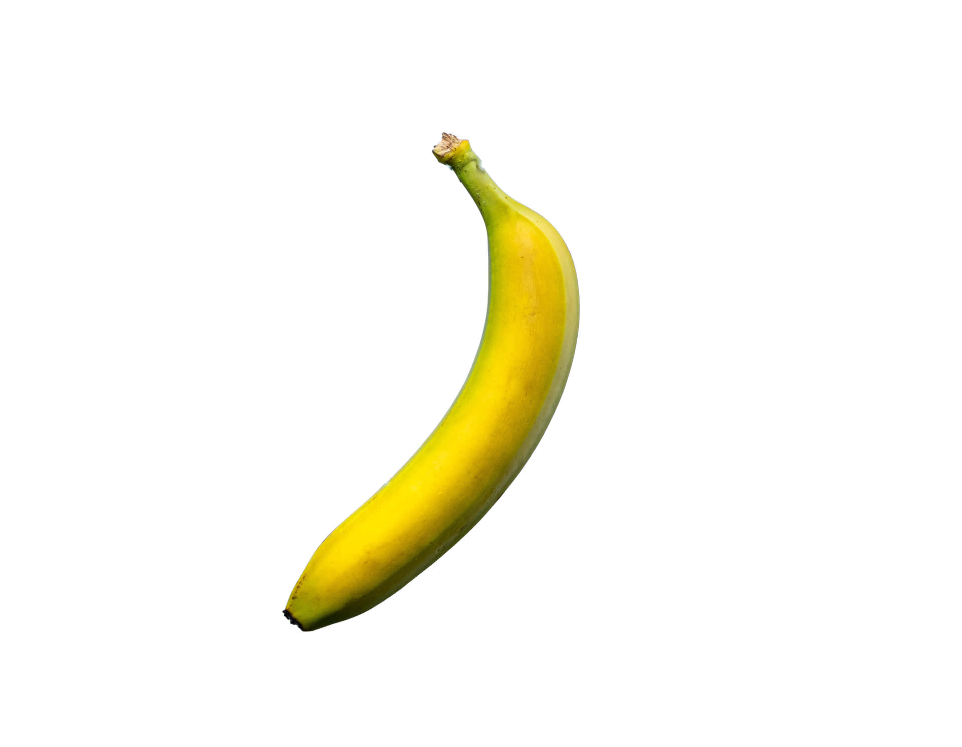 A fresh and ripe banana ready to be enjoyed