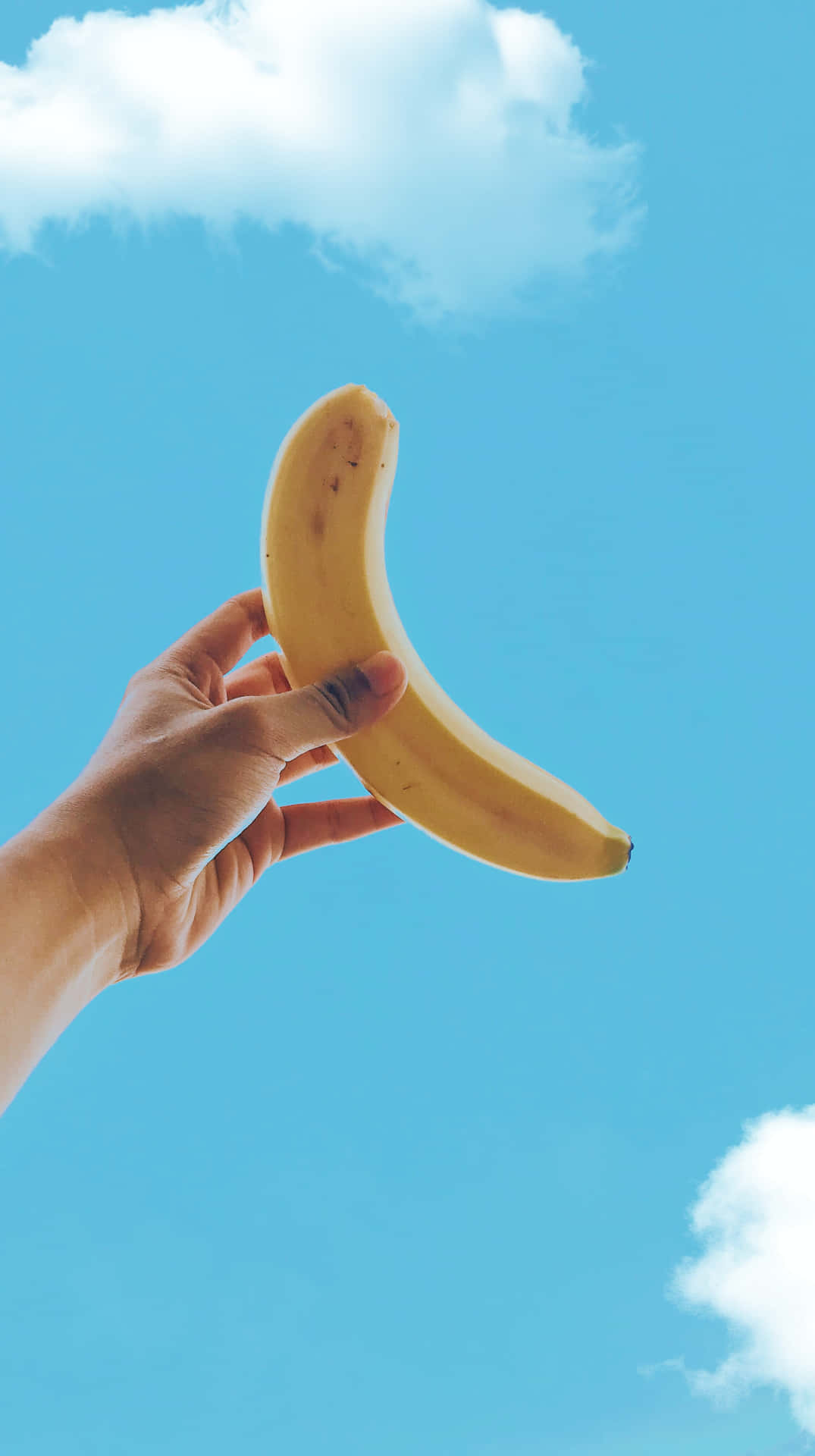 Refresh yourself with a vibrant yellow banana.