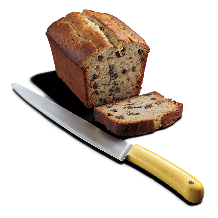 Banana Bread Slice Png 06132024 PNG