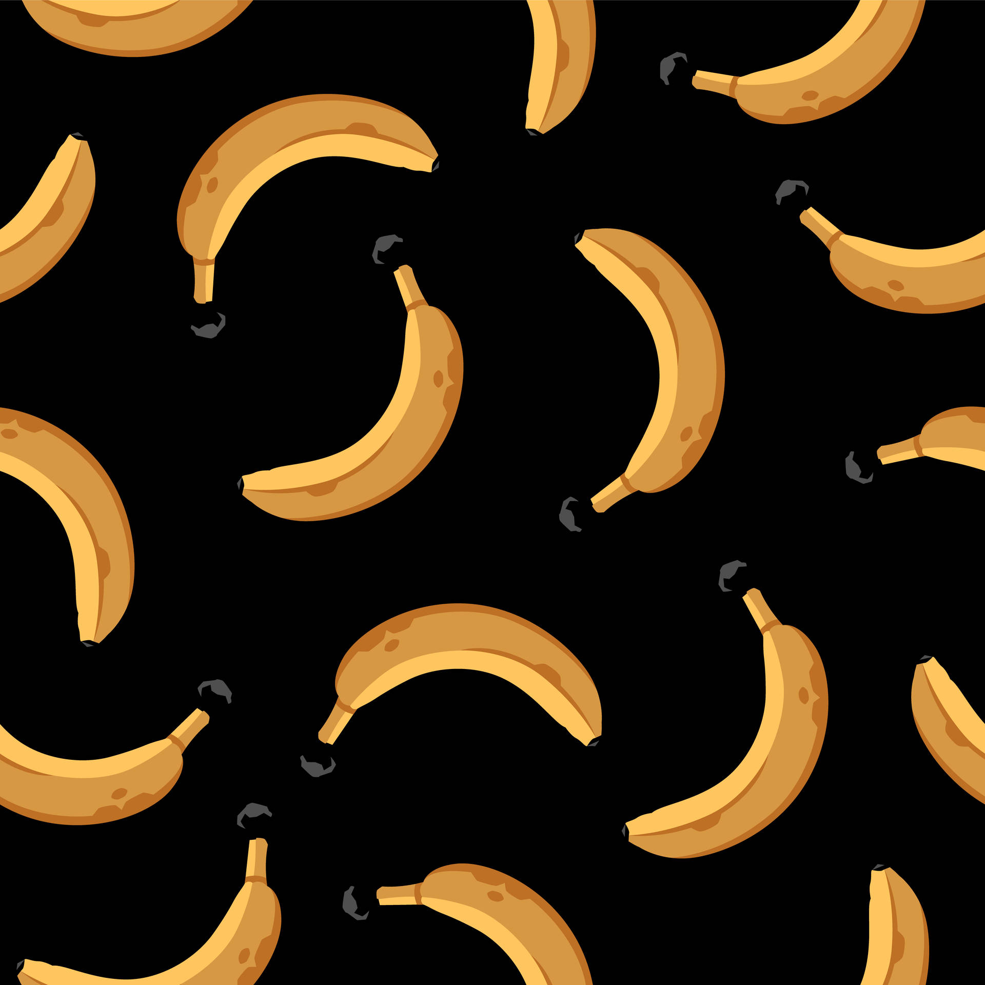Banana Fingers Pattern Wallpaper