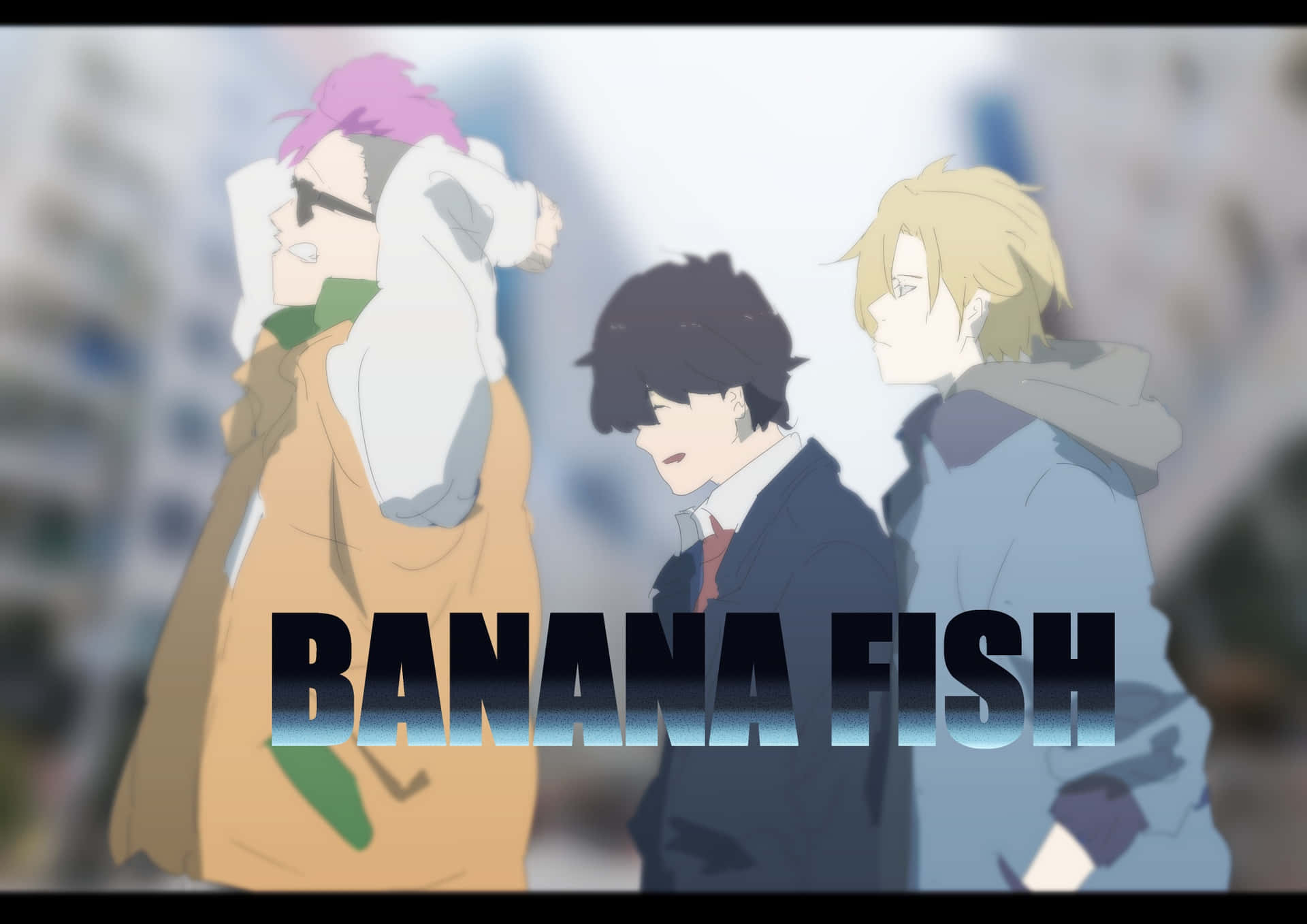 Karakter Anime Banana Fish Berjalan Wallpaper