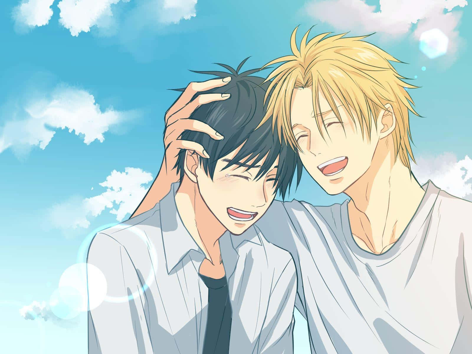 Two brothers, Ash and Eiji, from the popular manga series Banana Fish