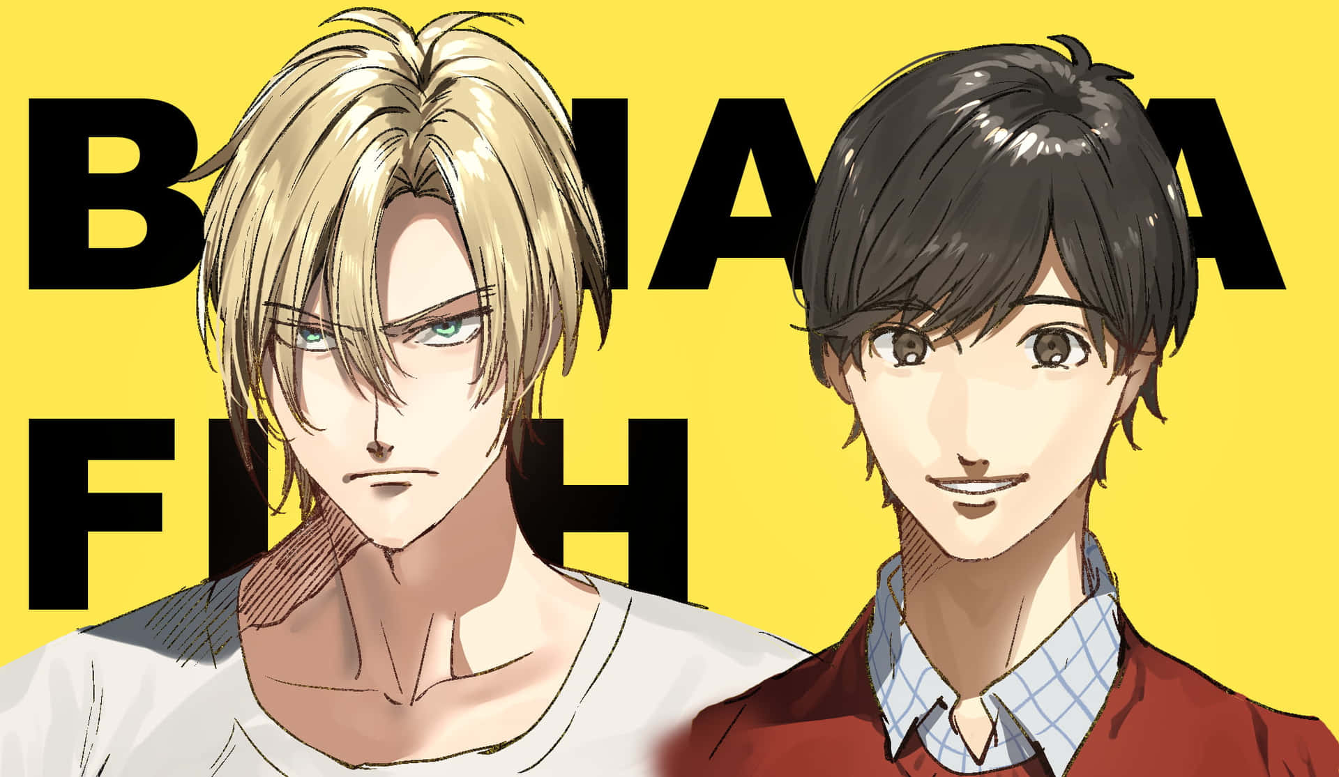 Download The cast of Banana Fish, a popular anime series on the rise.