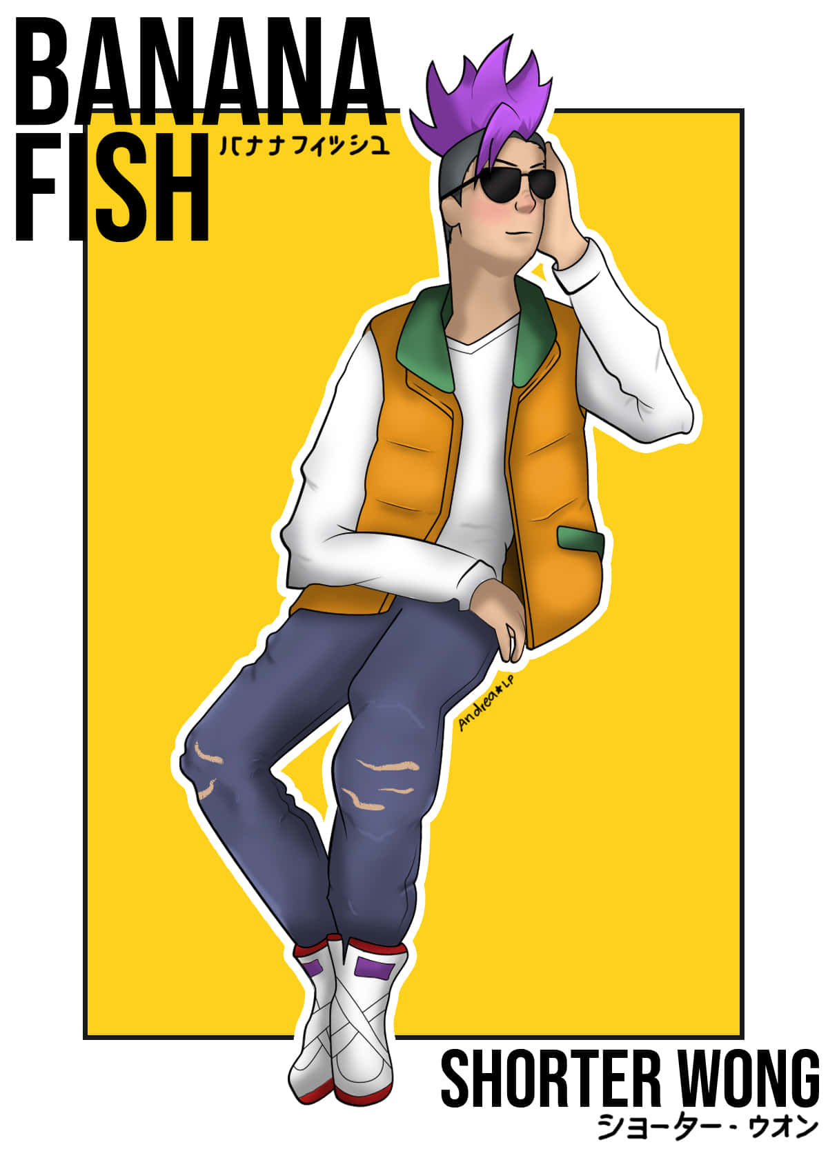 Artwork De Banana Fish Shorter Wong Fond d'écran