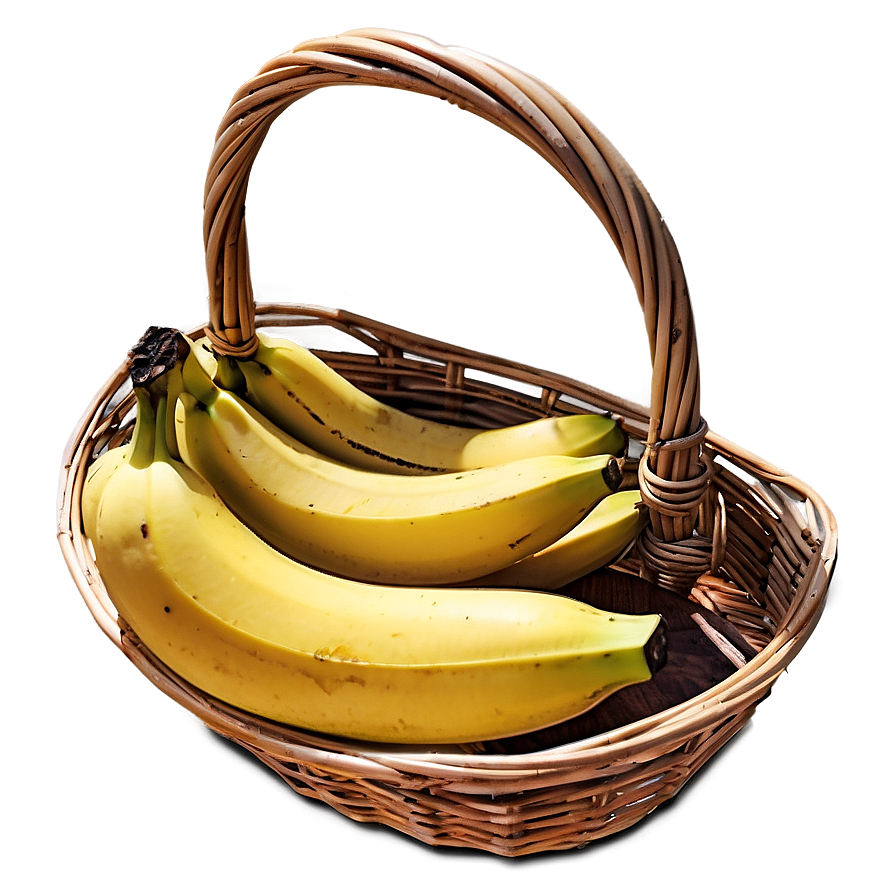 Banana In Basket Png Fxq PNG