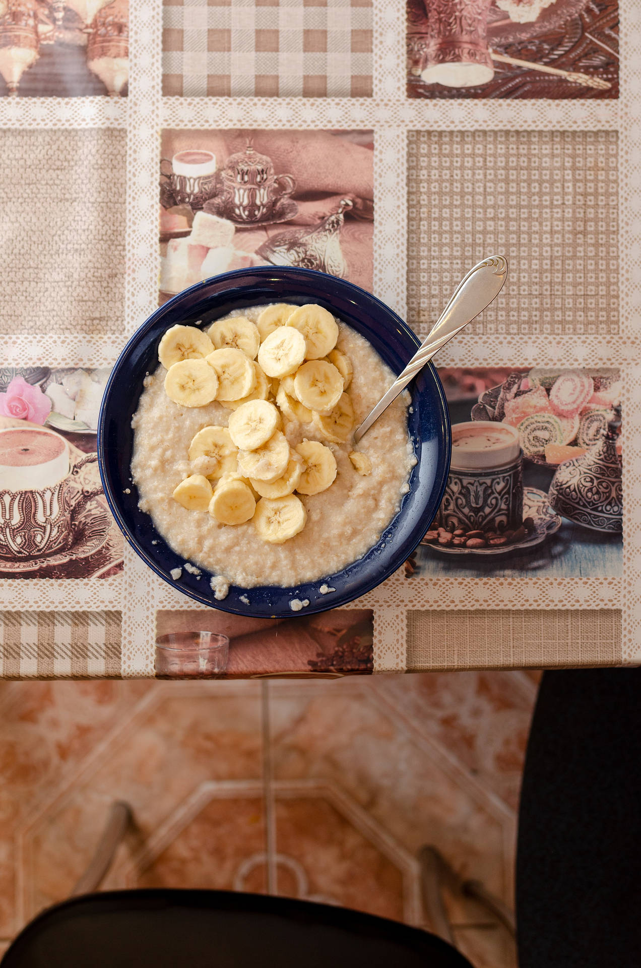 Café Da Manhã Com Banana E Aveia Papel de Parede