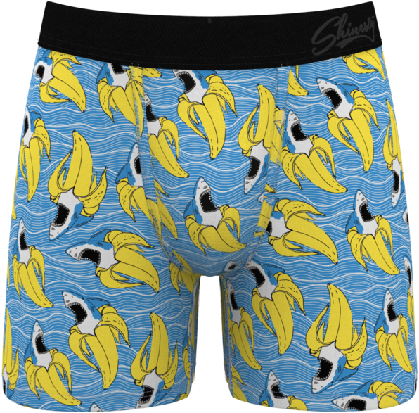 Banana Pattern Boxer Shorts PNG