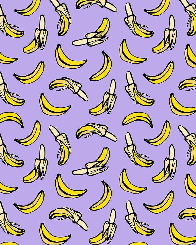 Läckergul Banan, Perfekt Som Ett Näringsrikt Mellanmål.