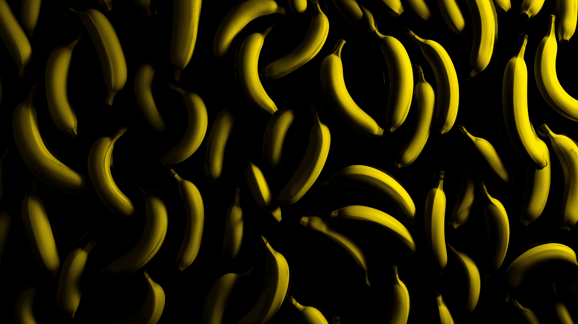 Bananas On Dark Background Wallpaper