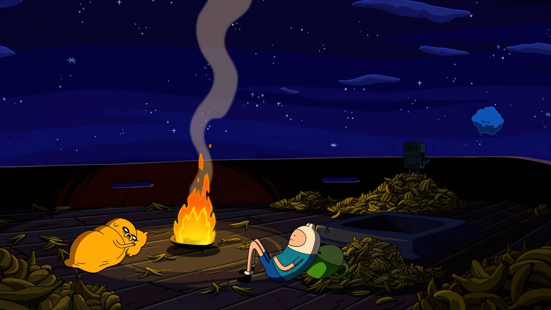 Bananas On Ship Adventure Time Laptop Picture