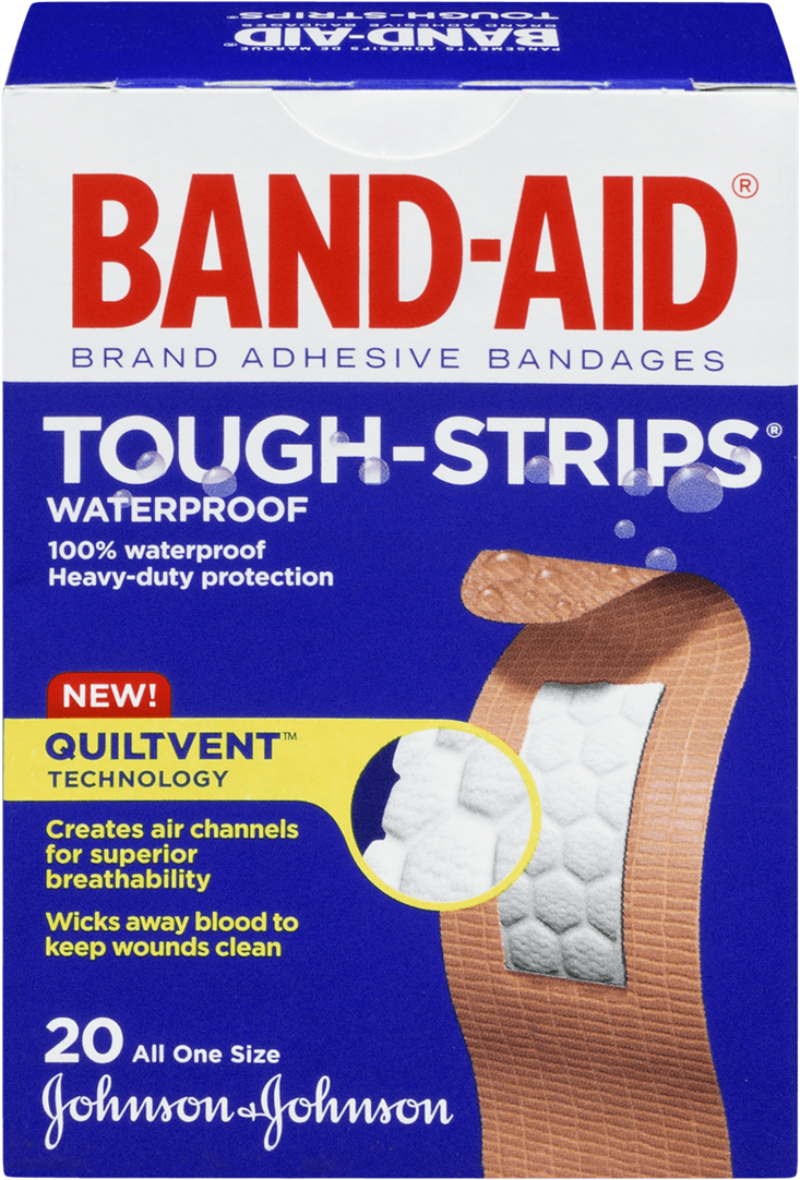 Band Aid Tough Strips Waterproof Box PNG