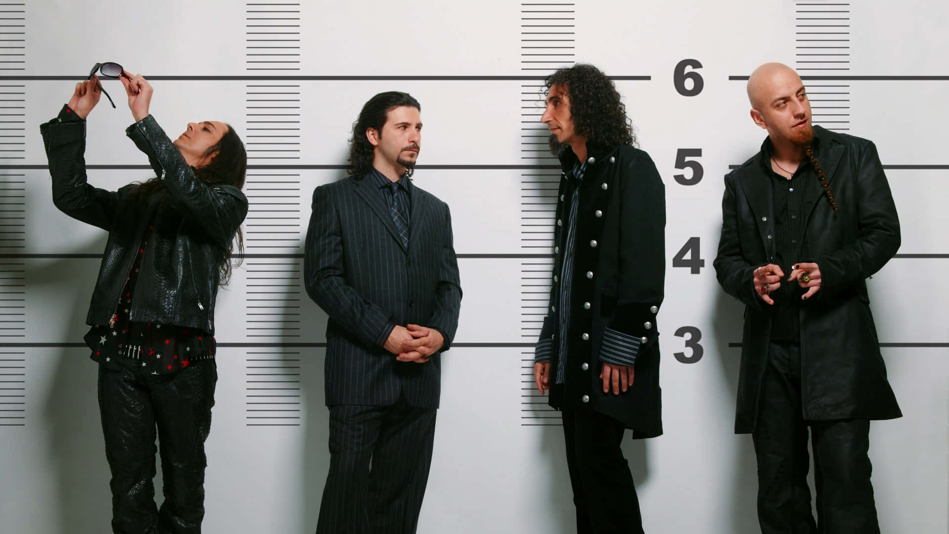 Photo De Style Mugshot De Groupe Fond d'écran