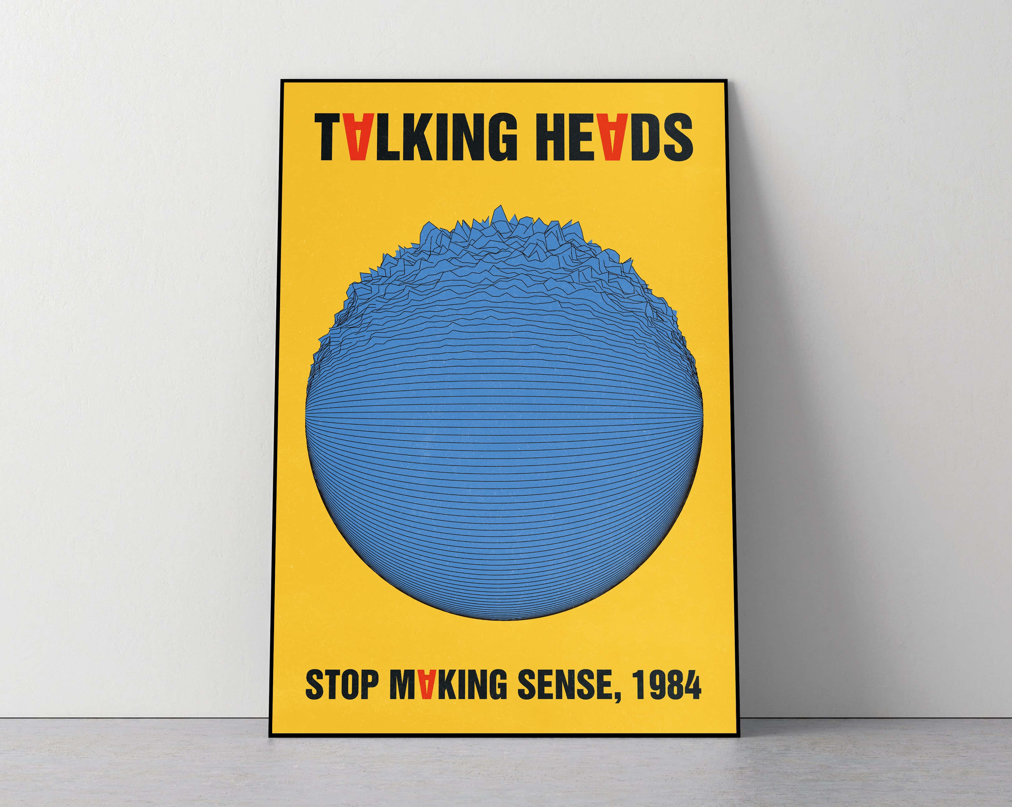 Band "talking Heads" Performing On Stage Wallpaper