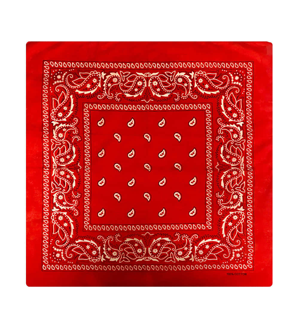 Caption: Stylish Red Bandana Pattern Background