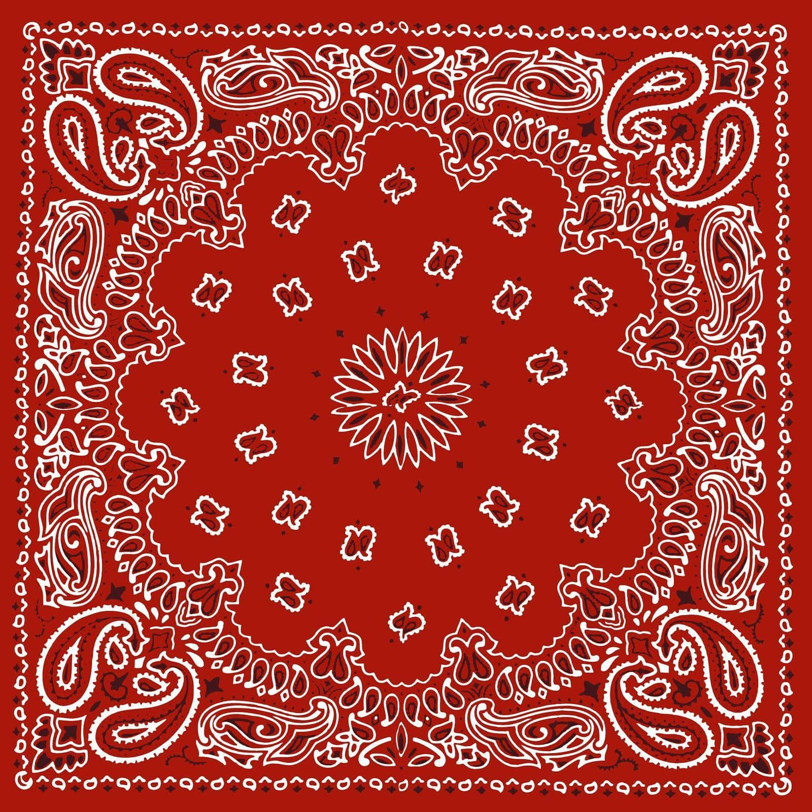 Stylish Red Bandana Background Pattern