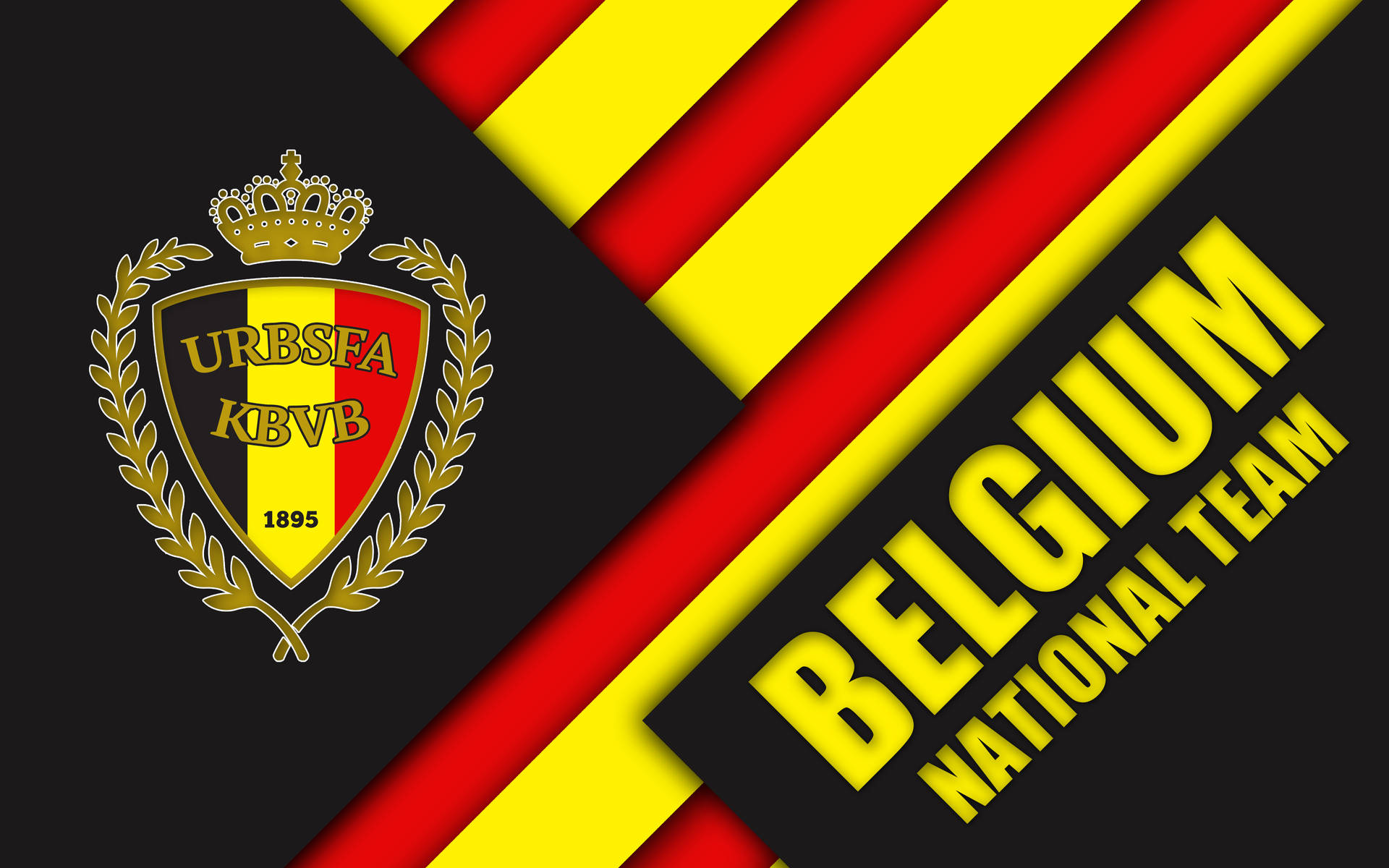 Bandeira De Futebol Da Bélgica Papel de Parede