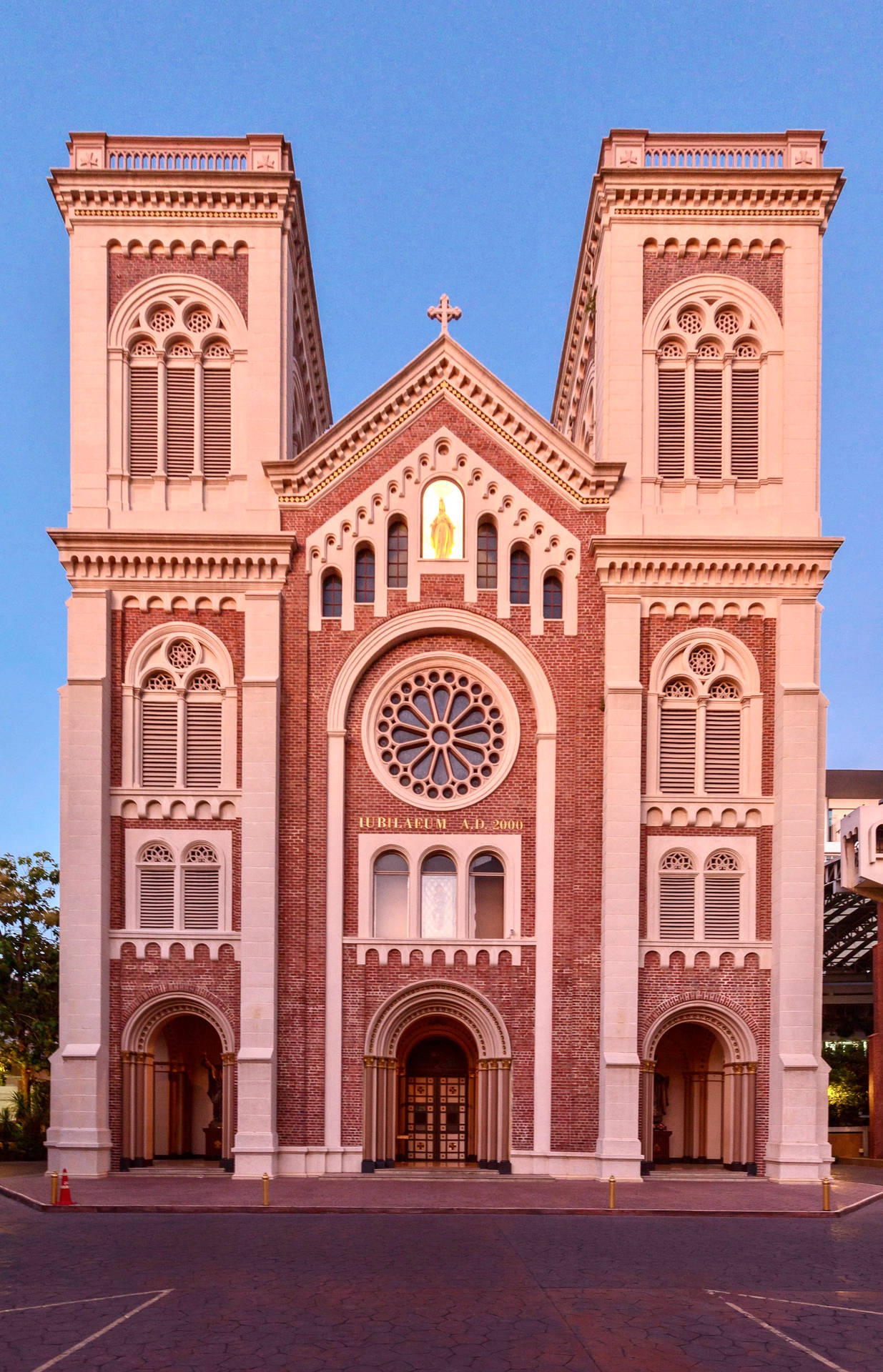 Cattedrale Dell'assunzione Di Bangkok Sfondo