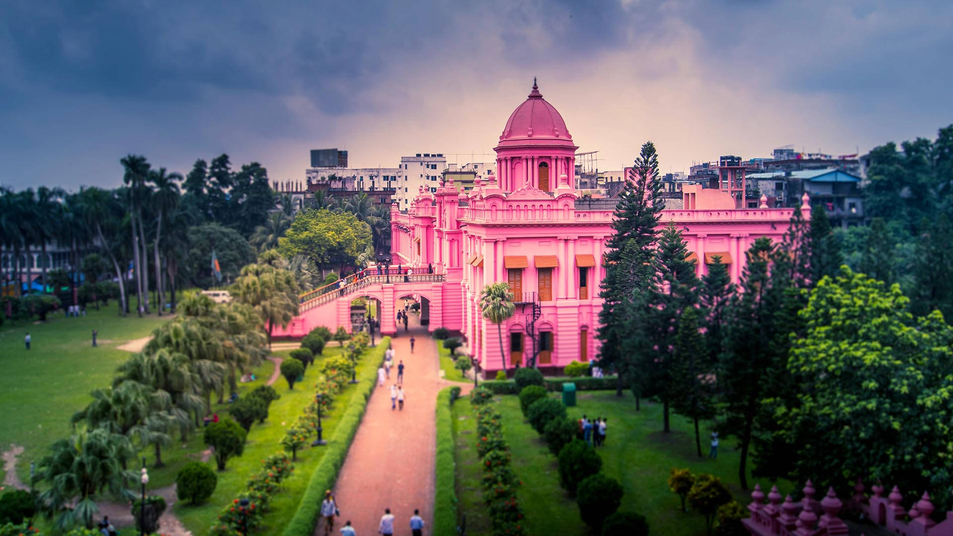 Bangladesh Ahsan Manzil Museum Aerial View