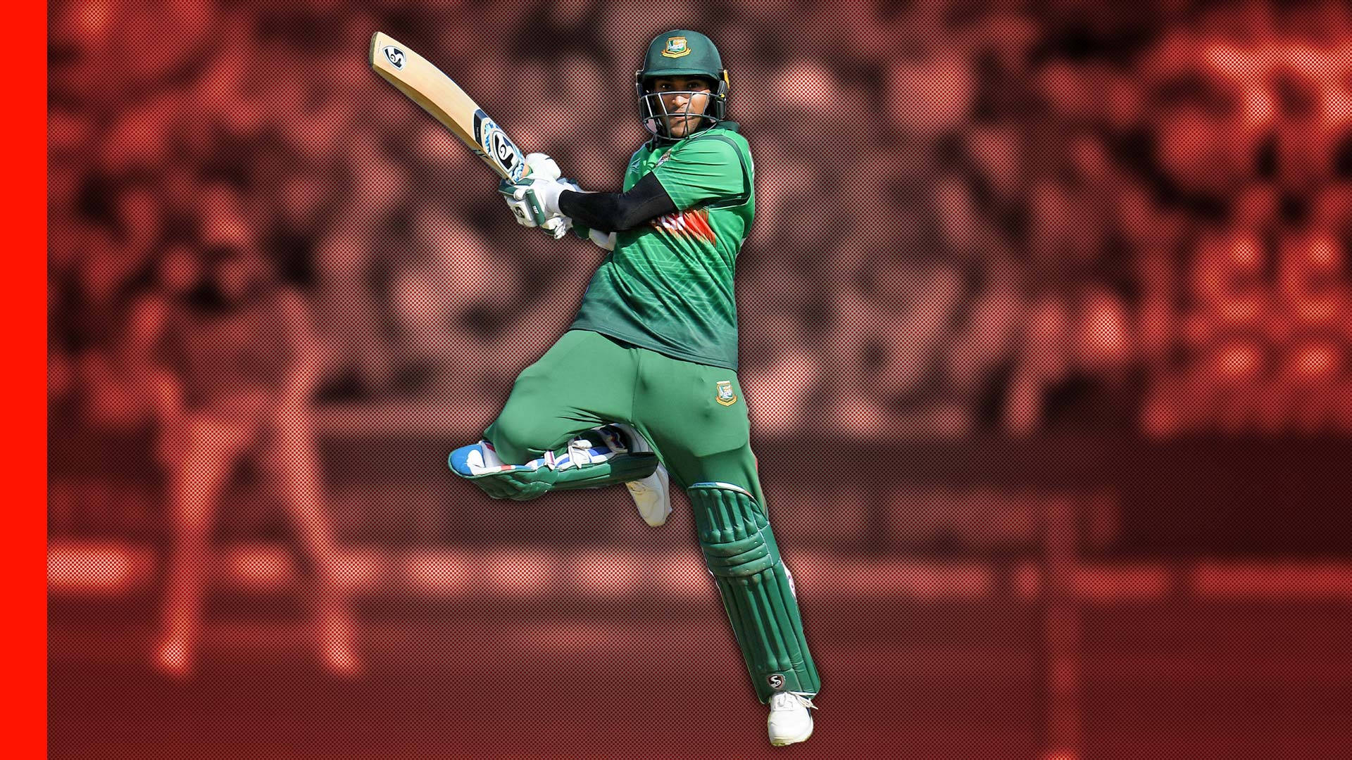 Bangladesh Cricket Stjerne Shakib Poster Wallpaper