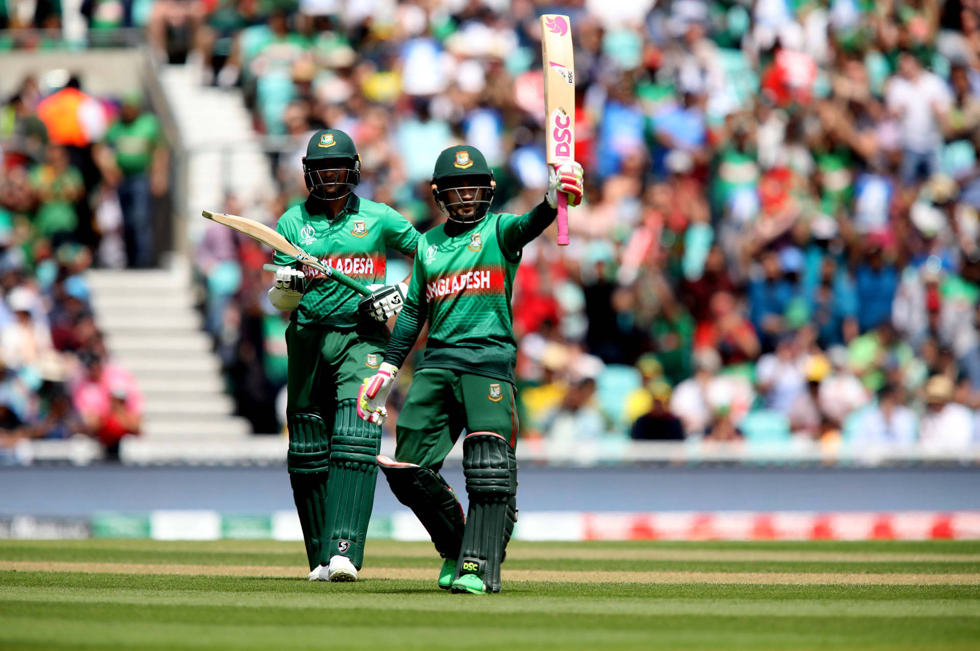 Bangladesh Cricket Holdspillere I Spils Baggrund Wallpaper