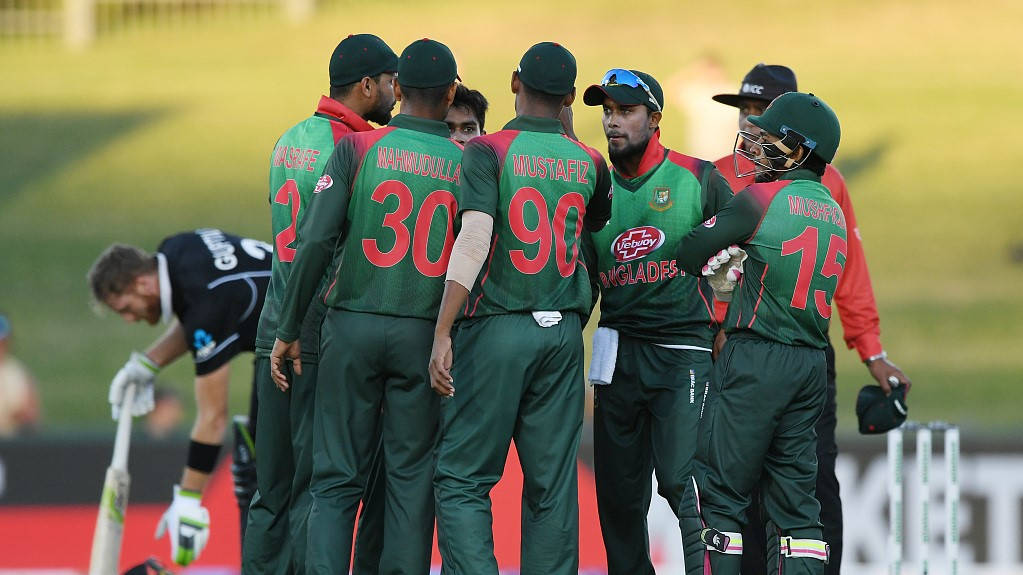 Spielerschnappschuss Des Bangladesch Cricket Teams Wallpaper