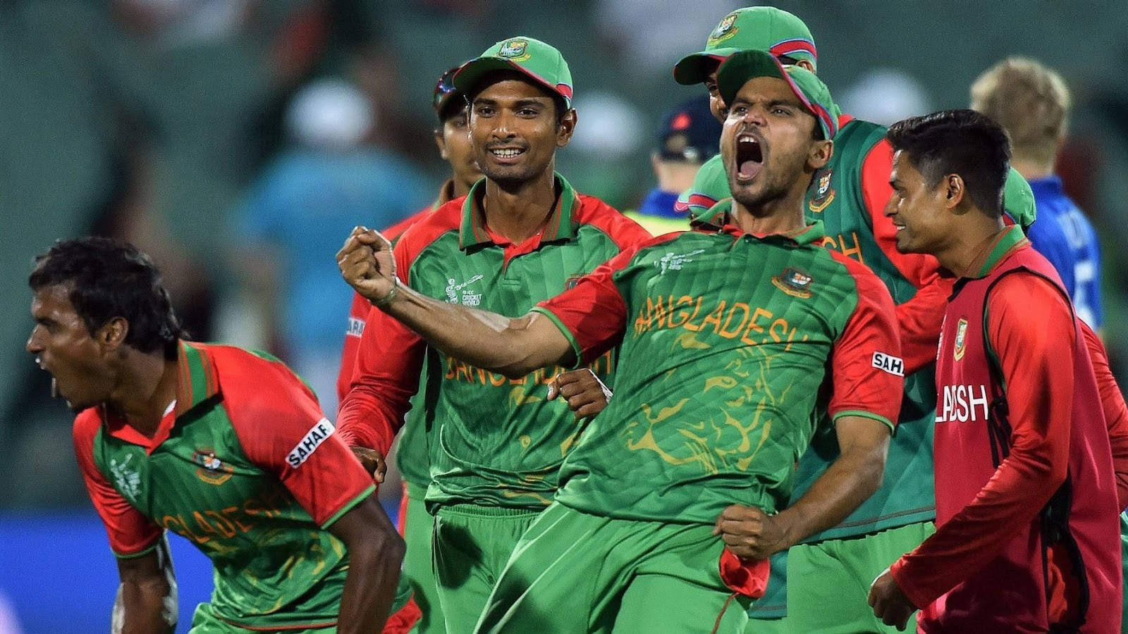 Bangladesh Cricket Team Celebrates Glorious Victory Wallpaper