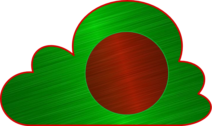Bangladesh Flag Representation Art PNG