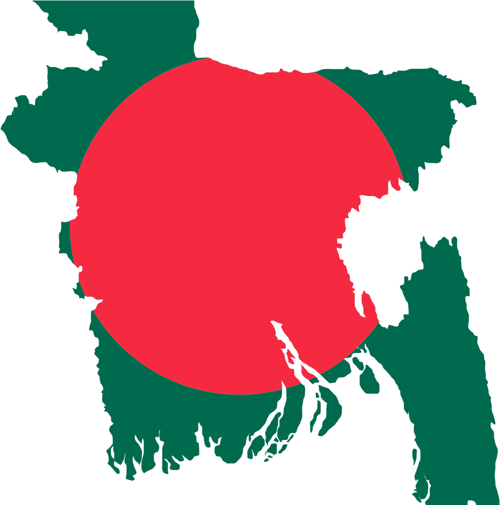 Bangladesh Map Flag Overlay PNG