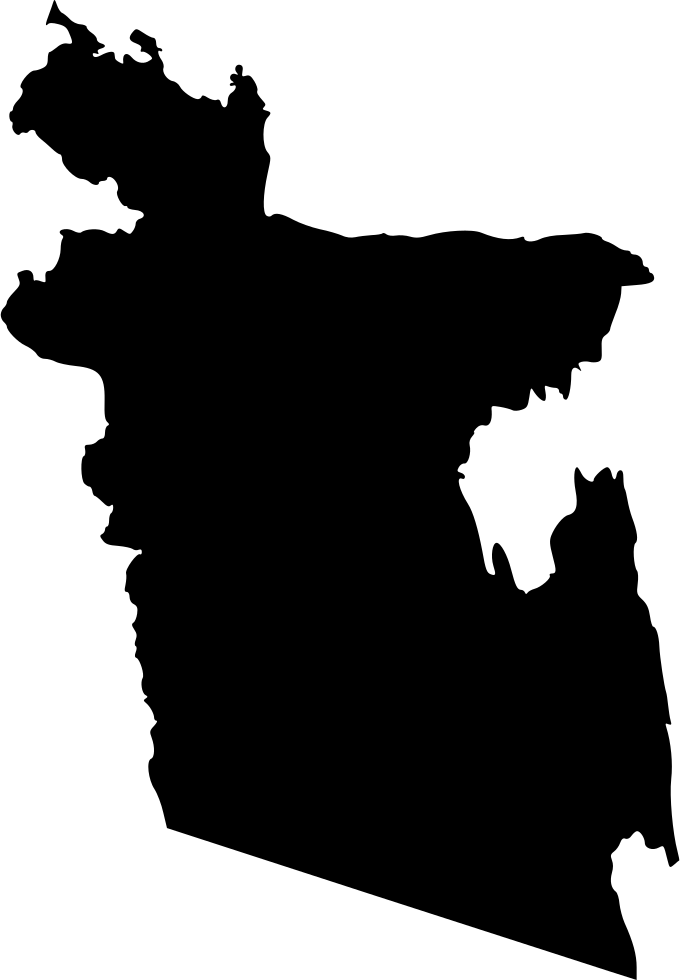 Bangladesh Map Silhouette PNG