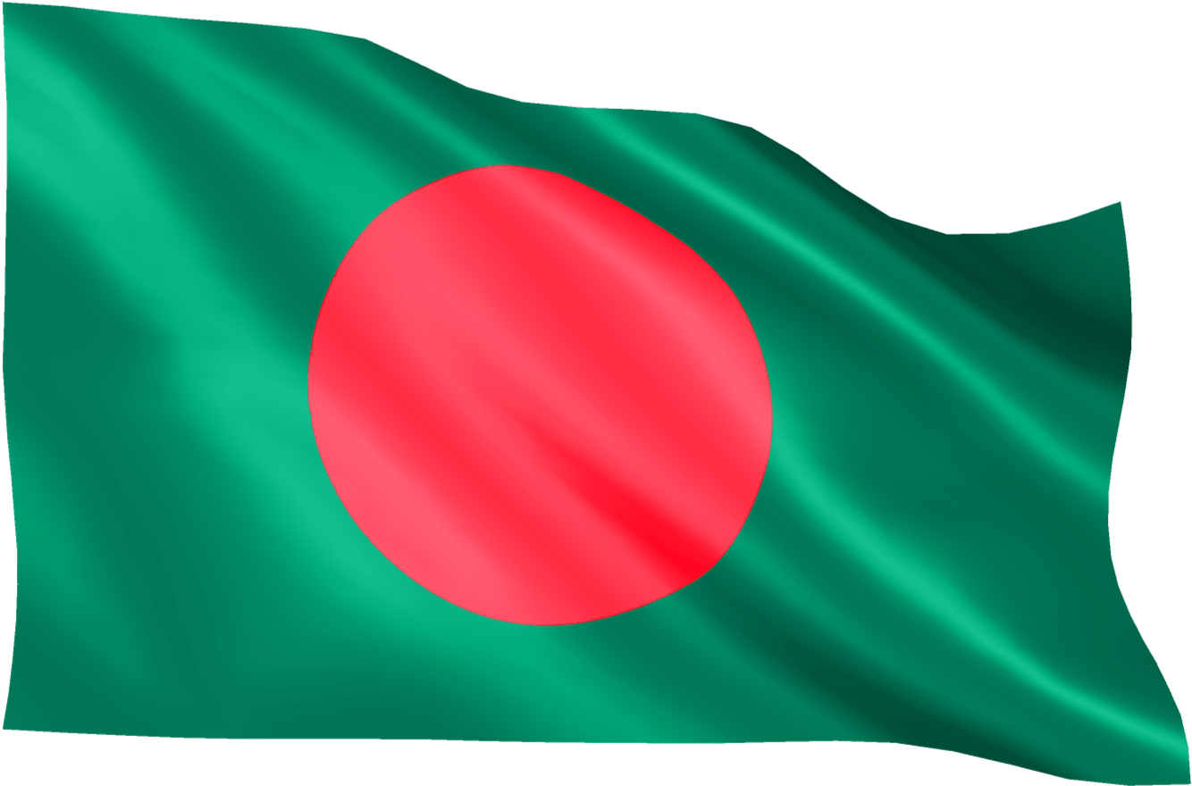 Bangladesh National Flag Waving PNG