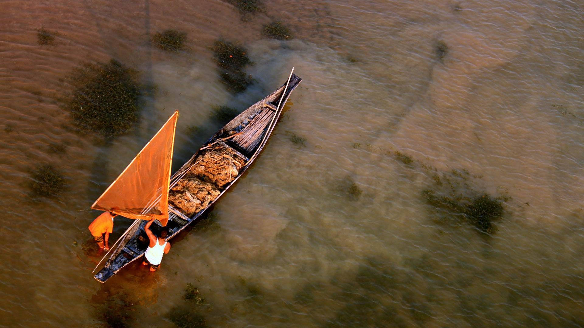 Bangladesh Primitive Sail Boat
