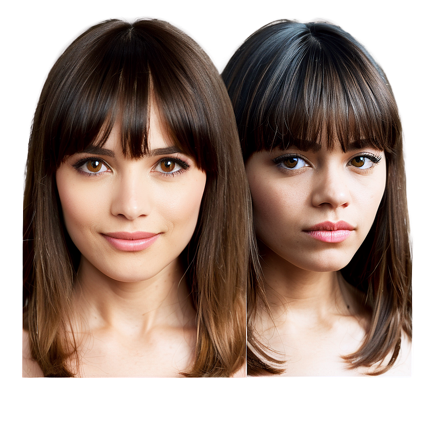 Bangs For Heart Shaped Face Png 16 PNG